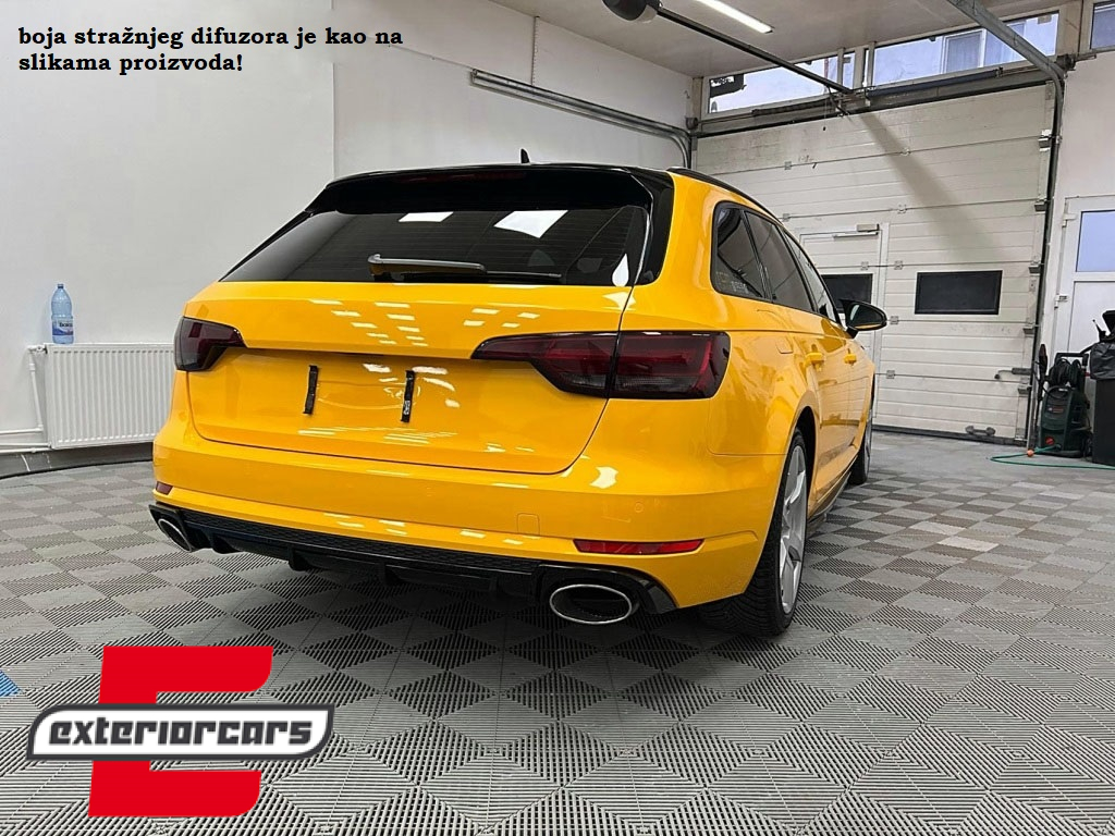 Difuzor zraka & nastavci auspuha RS4 dizajn / Audi A4 B9 8W limuzina karavan (2016-2018) - Slika 10