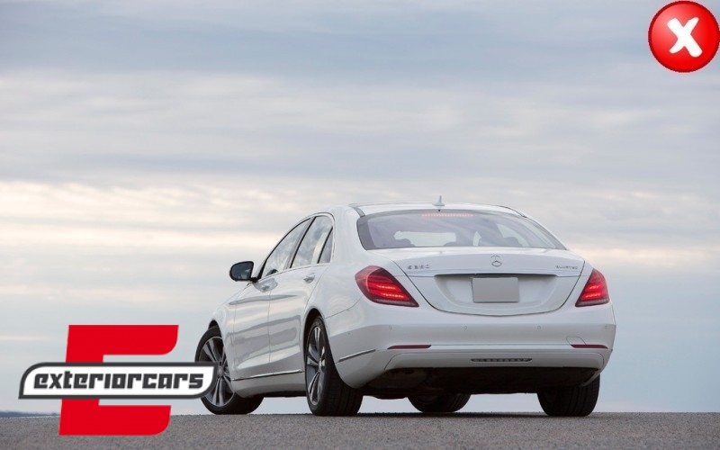 Difuzor zraka & nastavci auspuha S63 AMG dizajn / Mercedes S-klasa W222 Sport Line paket (2013-06.2017) - Slika 10