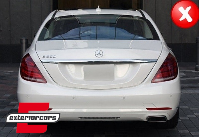 Difuzor zraka & nastavci auspuha S63 AMG dizajn / Mercedes S-klasa W222 Sport Line paket (2013-06.2017) - Slika 11