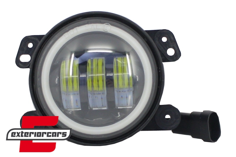 Full LED svjetla za maglu (maglenke) Angel Eyes (4 inch) / JEEP Wrangler JK TJ LJ (2007-2017) - Slika 2