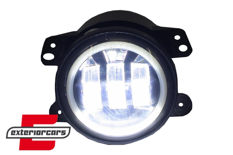 Full LED svjetla za maglu (maglenke) Angel Eyes (4 inch) / JEEP Wrangler JK TJ LJ (2007-2017) - Slika 4
