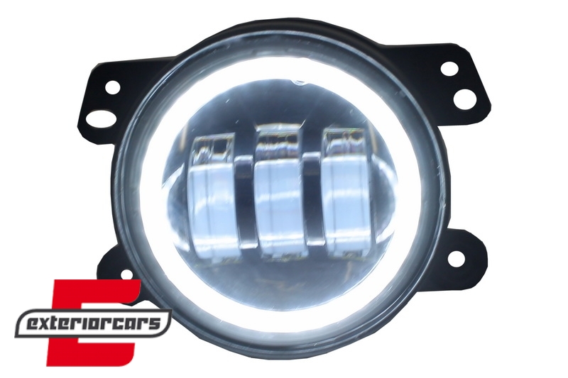 Full LED svjetla za maglu (maglenke) Angel Eyes (4 inch) / JEEP Wrangler JK TJ LJ (2007-2017) - Slika 6