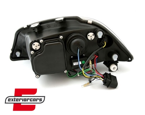 Prednja svjetla LED DayLight (crna) / Seat Ibiza 6L (2002-2008) - Slika 4