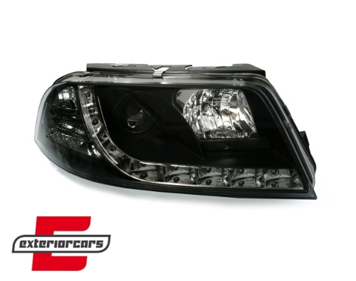 Prednja svjetla True DRL (crna) / Volkswagen Passat B5 3BG (09.2000-03.2005) - Slika 2