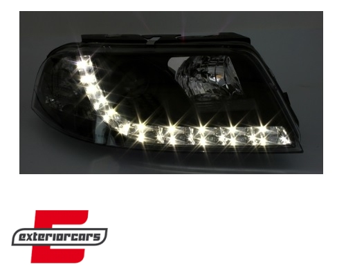 Prednja svjetla True DRL (crna) / Volkswagen Passat B5 3BG (09.2000-03.2005) - Slika 3