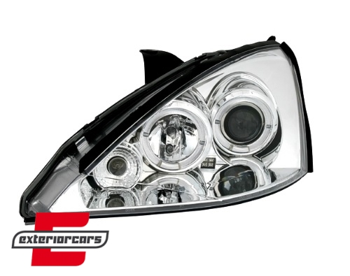 Prednja svjetla Angel Eyes (chrome) / Ford Focus Facelift (11.2001-2004) - Slika 2