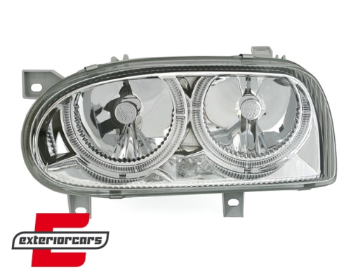Prednja svjetla Angel Eyes (chrome) / Volkswagen Golf 3 (09.1991-08.1997) - Slika 2