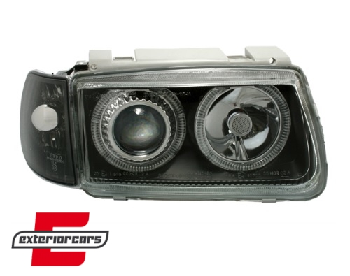 Prednja svjetla Angel Eyes (crna) / Volkswagen Polo (10.1994-09.1999) - Slika 2