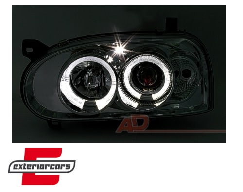 Prednja svjetla Angel Eyes (chrome) / Volkswagen Golf 3 (09.1991-08.1997) - Slika 3