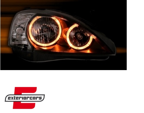 Prednja svjetla Angel Eyes (crna) / Opel Corsa C (2000-2006) - Slika 5