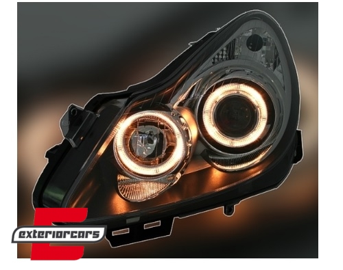 Prednja svjetla Angel Eyes (crna) / Opel Corsa D (04.2006-2011) - Slika 5