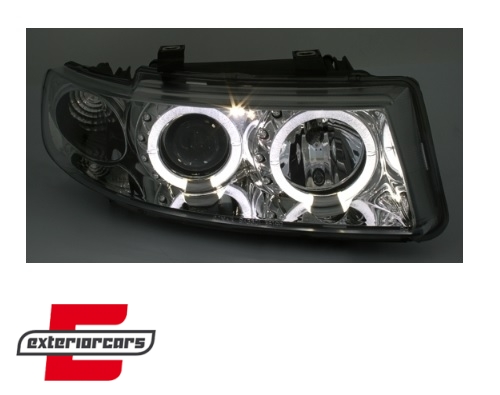 Prednja svjetla Angel Eyes (chrome) / Seat Leon Toledo (1999-2004) - Slika 3