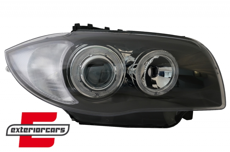 Prednja svjetla Angel Eyes (crna) / BMW serije 1 E81 E82 E87 E88 (2004-2011) - Slika 6