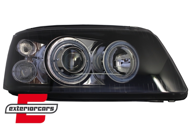 Prednja svjetla Angel Eyes (crna) / VW T5 (2003-2009) - Slika 2