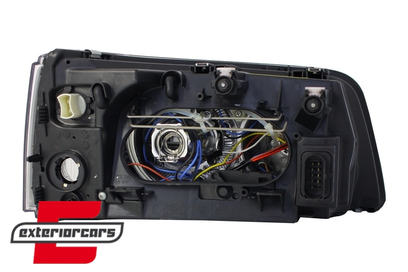 Prednja svjetla Angel Eyes (crna) / VW T5 (2003-2009) - Slika 6