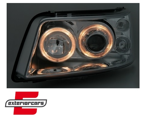 Prednja svjetla Angel Eyes (crna) / VW T5 (2003-2009) - Slika 5