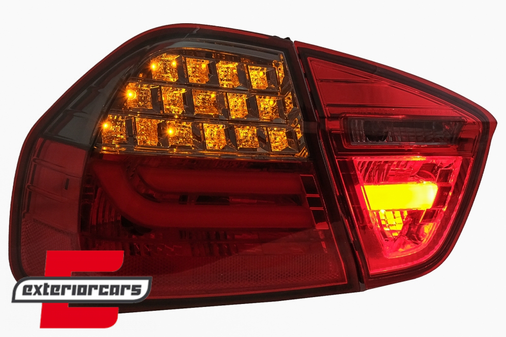 LED stražnja svjetla LCI LightBar dizajn (crvena/smoke) / BMW serije 3 E90 limuzina (2005-2008) - Slika 11