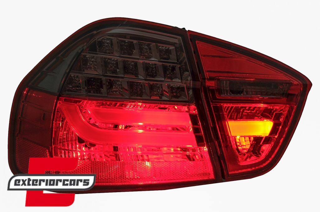 LED stražnja svjetla LCI LightBar dizajn (crvena/smoke) / BMW serije 3 E90 limuzina (2005-2008) - Slika 15
