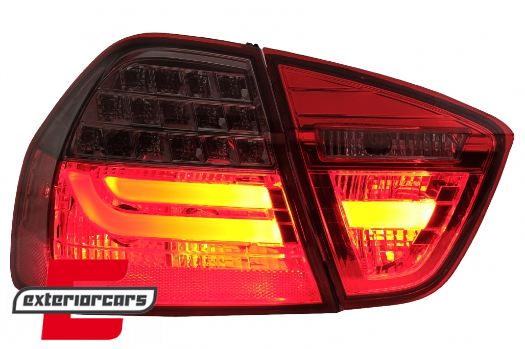 LED stražnja svjetla LCI LightBar dizajn (crvena/smoke) / BMW serije 3 E90 limuzina (2005-2008) - Slika 3