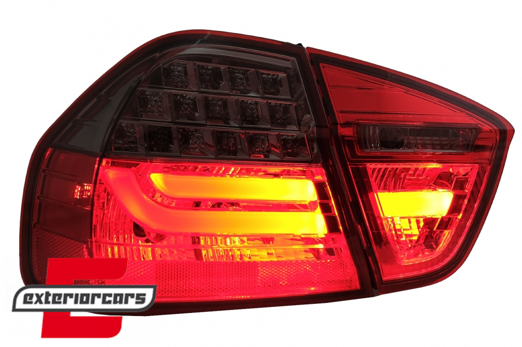LED stražnja svjetla LCI LightBar dizajn (crvena/smoke) / BMW serije 3 E90 limuzina (2005-2008) - Slika 4