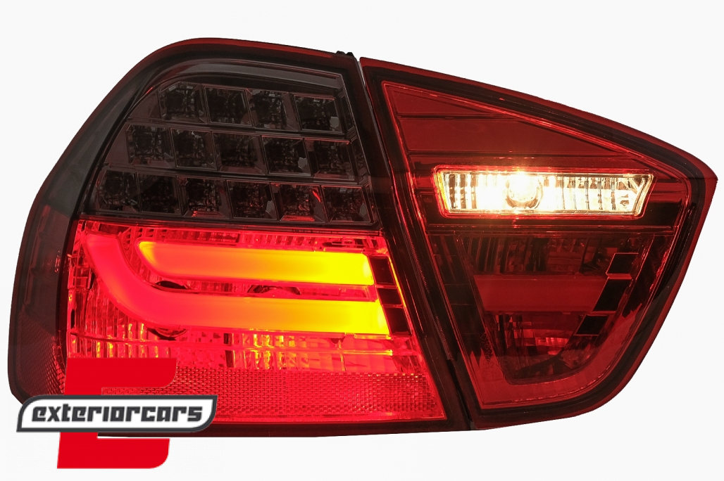 LED stražnja svjetla LCI LightBar dizajn (crvena/smoke) / BMW serije 3 E90 limuzina (2005-2008) - Slika 6
