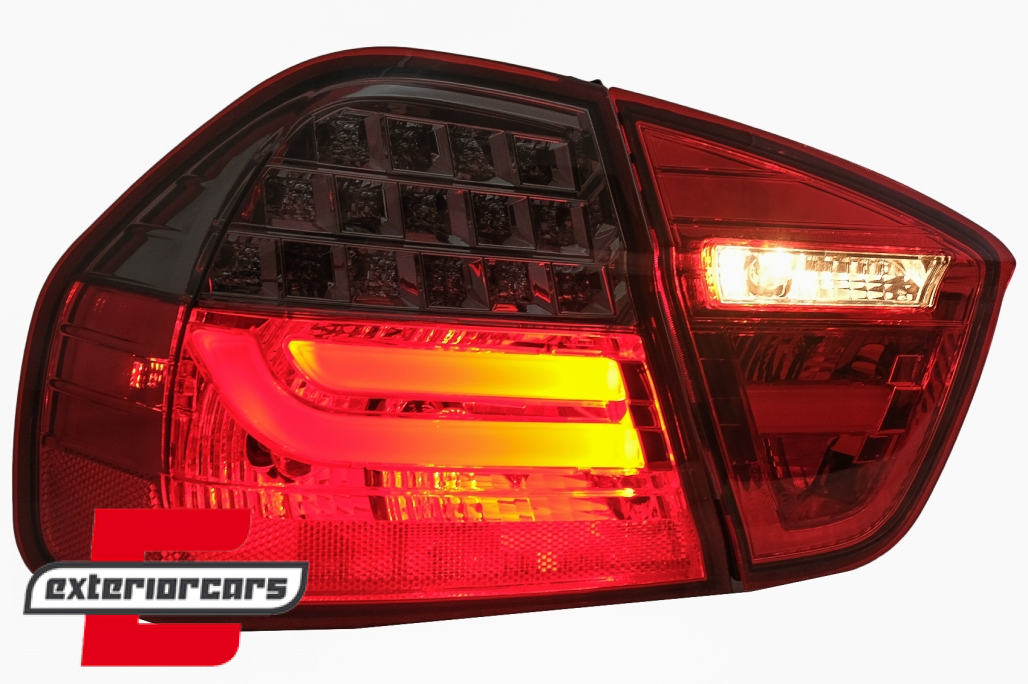LED stražnja svjetla LCI LightBar dizajn (crvena/smoke) / BMW serije 3 E90 limuzina (2005-2008) - Slika 7