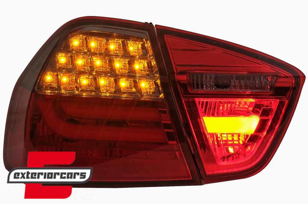 LED stražnja svjetla LCI LightBar dizajn (crvena/smoke) / BMW serije 3 E90 limuzina (2005-2008) - Slika 10