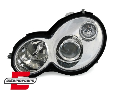 Prednja svjetla (chrome) / Mercedes C klasa Sportcoupe CL203 (2000-2008) - Slika 2