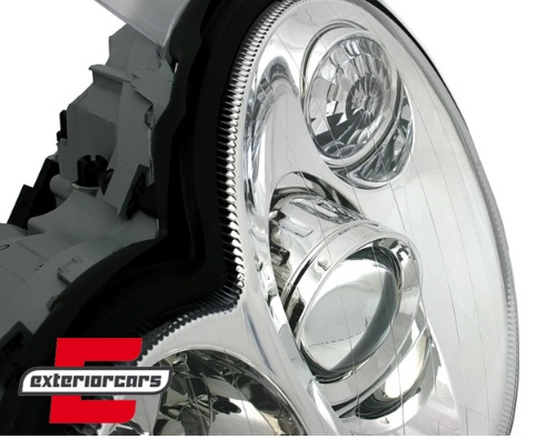 Prednja svjetla (chrome) / Mercedes C klasa Sportcoupe CL203 (2000-2008) - Slika 3