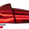 LED stražnja svjetla Sekvencijalni Dinamički žmigavci LCI dizajn (crvena/kristal) / BMW serije 3 F30 (2011-2019) - Slika 2