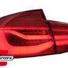 LED stražnja svjetla Sekvencijalni Dinamički žmigavci LCI dizajn (crvena/kristal) / BMW serije 3 F30 (2011-2019) - Slika 3