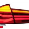 LED stražnja svjetla Sekvencijalni Dinamički žmigavci LCI dizajn (crvena/kristal) / BMW serije 3 F30 (2011-2019) - Slika 7