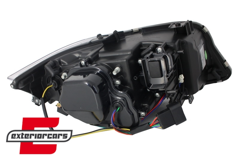 Prednja svjetla 3D LED Angel Eyes U-dizajn Xenon (chrome) / BMW serije 3 E90 limuzina E91 karavan (03.2005-08.2008) - Slika 8
