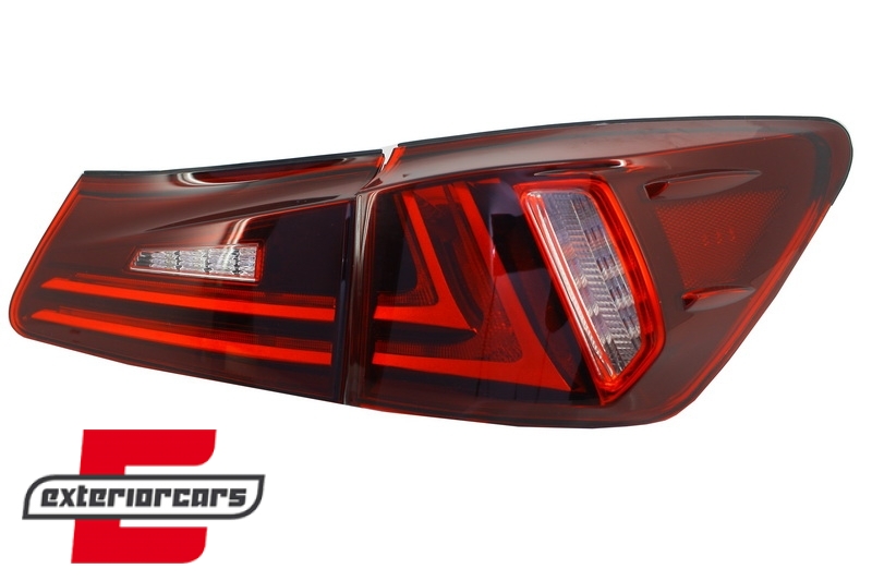 Full LED stražnja svjetla LightBar Facelift XE30 dizajn (crvena/kristal) / Lexus IS XE20 (2006-2012) - Slika 5