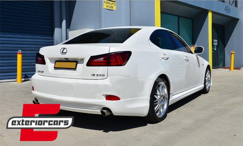 Full LED stražnja svjetla LightBar Facelift XE30 dizajn (crvena/kristal) / Lexus IS XE20 (2006-2012) - Slika 10