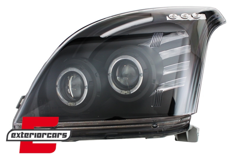 Prednja svjetla Angel Eyes (crna) / Toyota Land Cruiser FJ120 (2003-2008) - Slika 3