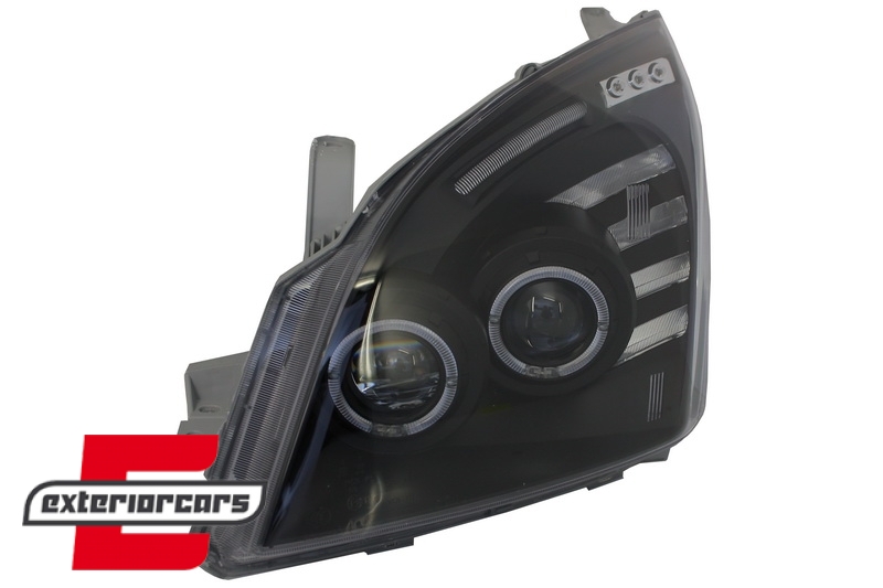 Prednja svjetla Angel Eyes (crna) / Toyota Land Cruiser FJ120 (2003-2008) - Slika 4