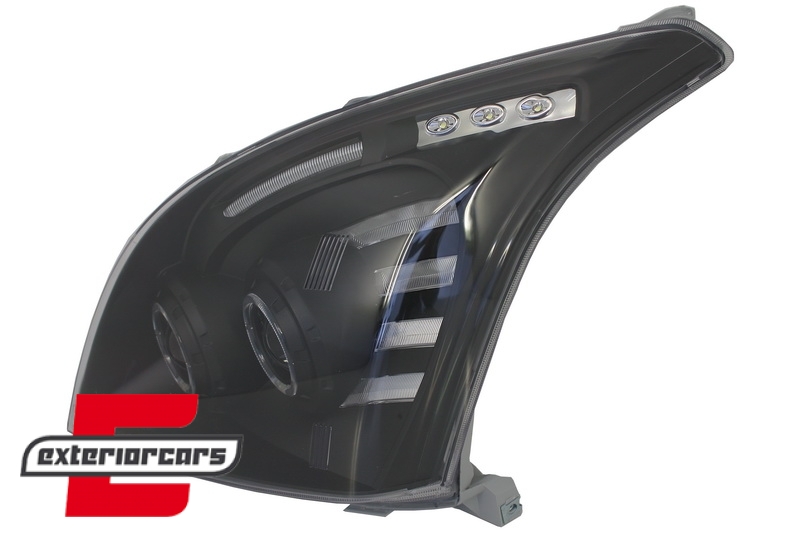 Prednja svjetla Angel Eyes (crna) / Toyota Land Cruiser FJ120 (2003-2008) - Slika 5