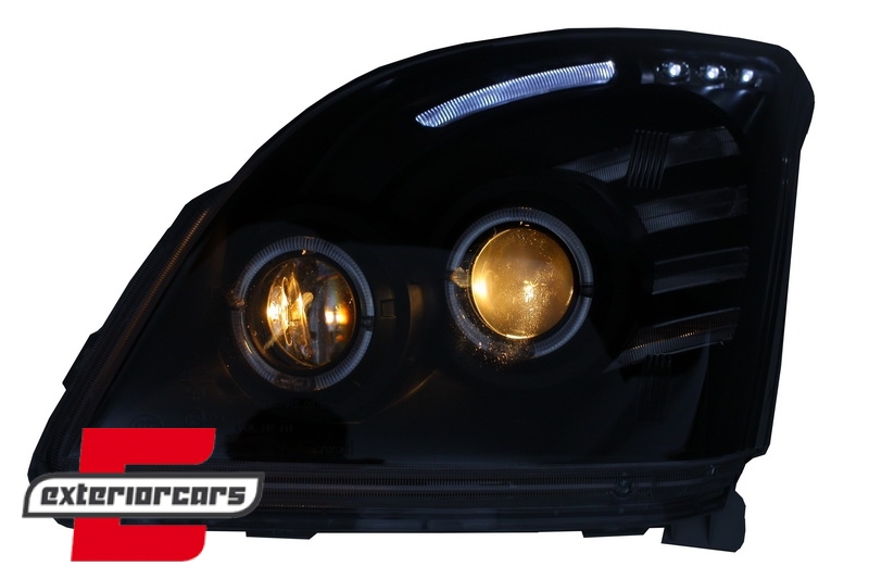 Prednja svjetla Angel Eyes (crna) / Toyota Land Cruiser FJ120 (2003-2008) - Slika 7