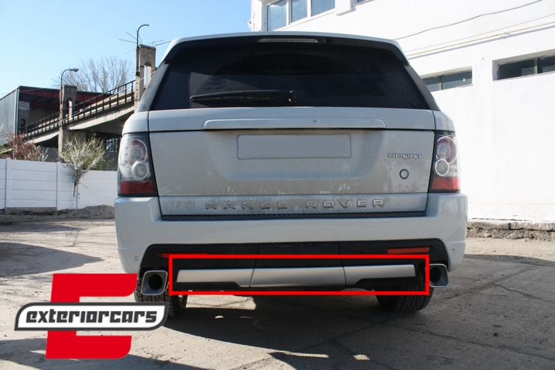 Nastavak zadnjeg branika Autobiography dizajn (srebrna) / Land Range Rover Sport L320 (2005-2013) - Slika 7
