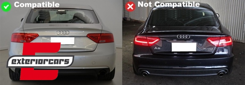 Difuzor zraka & nastavci auspuha S5 dizajn / Audi A5 8T Sportback Standard Facelift (2012-2016) - Slika 15