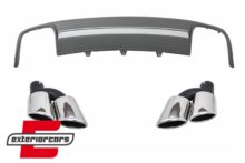 Difuzor zraka & nastavci auspuha S4 dizajn / Audi A4 B8 Facelift (2012-2015) limuzina karavan