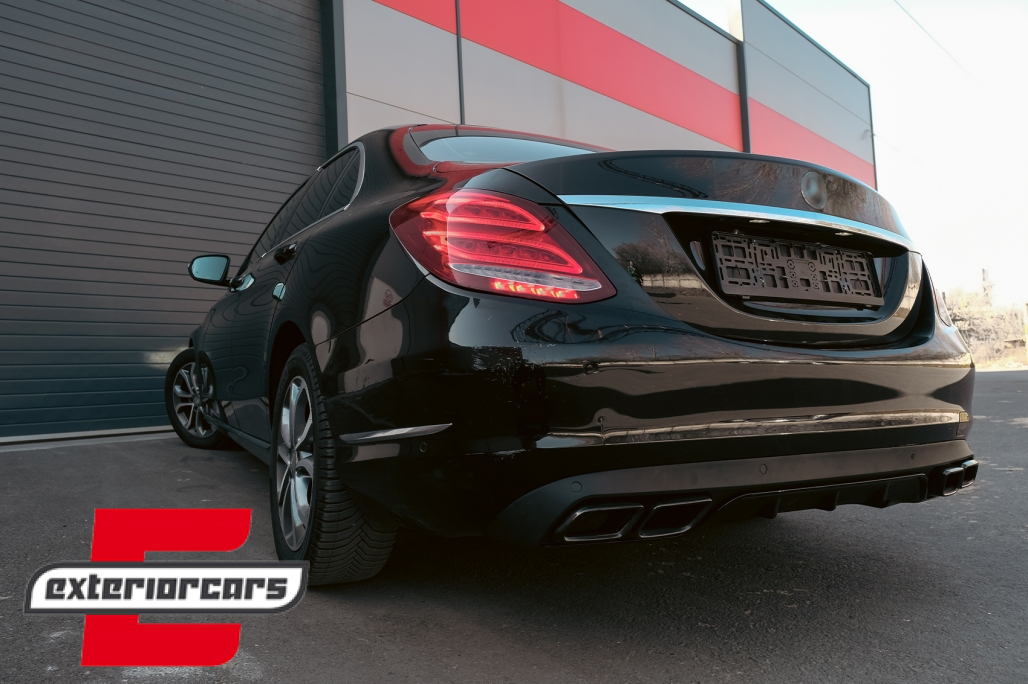 Nastavci auspuha AMG dizajn (crna) / Mercedes C-klasa W205 S205 C205 A205 E-klasa W213 S-klasa W222 GLE C292 GLE W166 GLC W253 X253 C253 C217 (2014-) - Slika 19