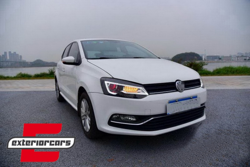 Prednja svjetla LED LightBar SEQ žmigavci (crna) / VW Polo 6R 6C (2009-2017) - Slika 12