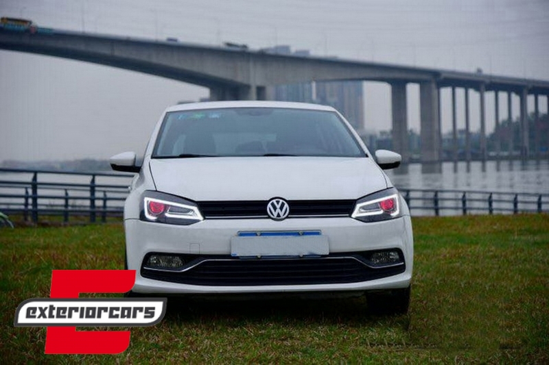 Prednja svjetla LED LightBar SEQ žmigavci (crna) / VW Polo 6R 6C (2009-2017) - Slika 13