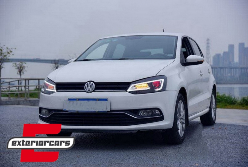Prednja svjetla LED LightBar SEQ žmigavci (crna) / VW Polo 6R 6C (2009-2017) - Slika 14
