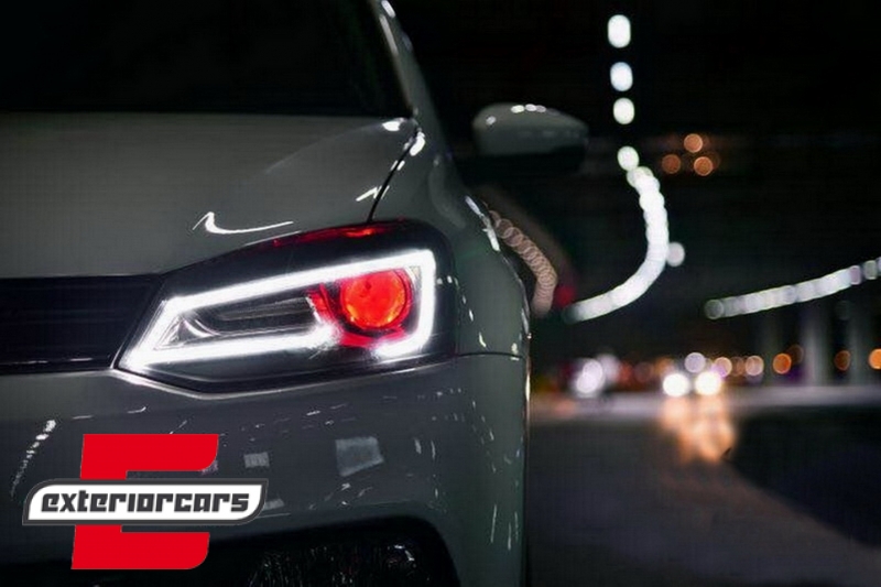 Prednja svjetla LED LightBar SEQ žmigavci (crna) / VW Polo 6R 6C (2009-2017) - Slika 15
