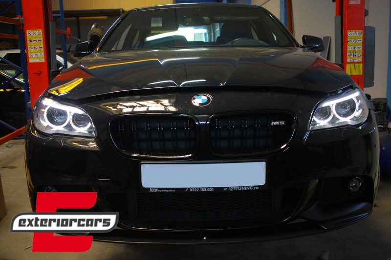 Prednja svjetla LED Angel Eyes TruDRL Xenon (crna) / BMW serije 5 F10 F11 (2011-2013) - Slika 8
