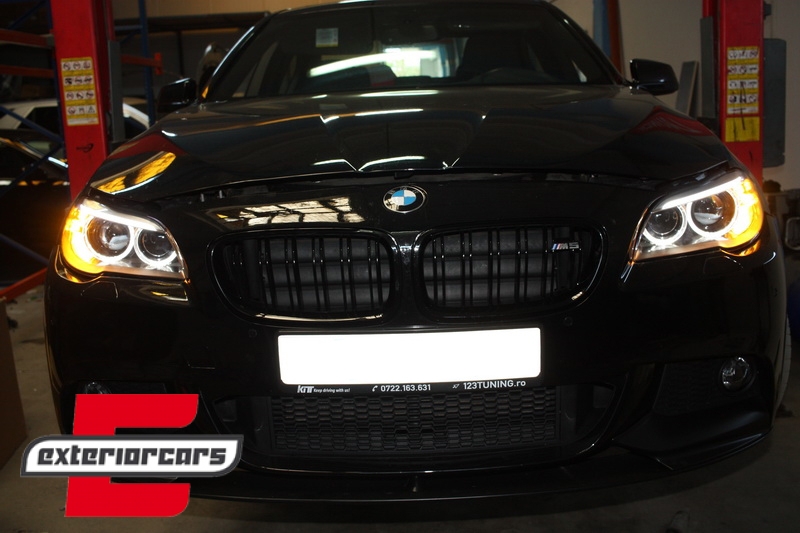 Prednja svjetla LED Angel Eyes TruDRL Xenon (crna) / BMW serije 5 F10 F11 (2011-2013) - Slika 9
