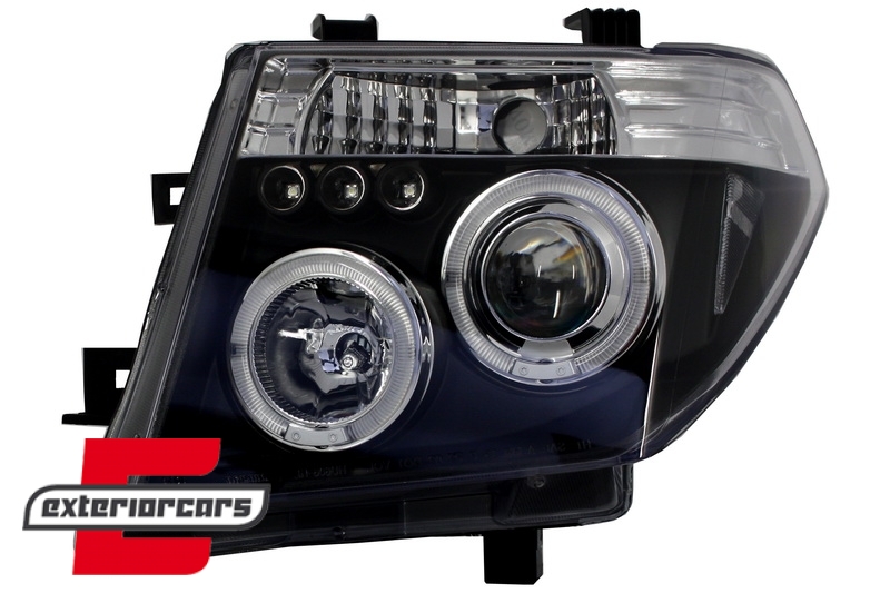 Prednja svjetla Angel Eyes (crna) / Nissan Navara D40 (2004-2009) Nissan Pathfinder R51 (2005-2008) - Slika 3